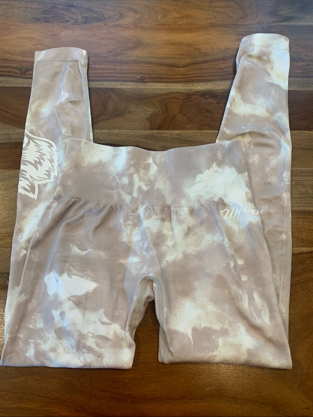 Darc Sport Beige Tie-Dye Seamless Leggings